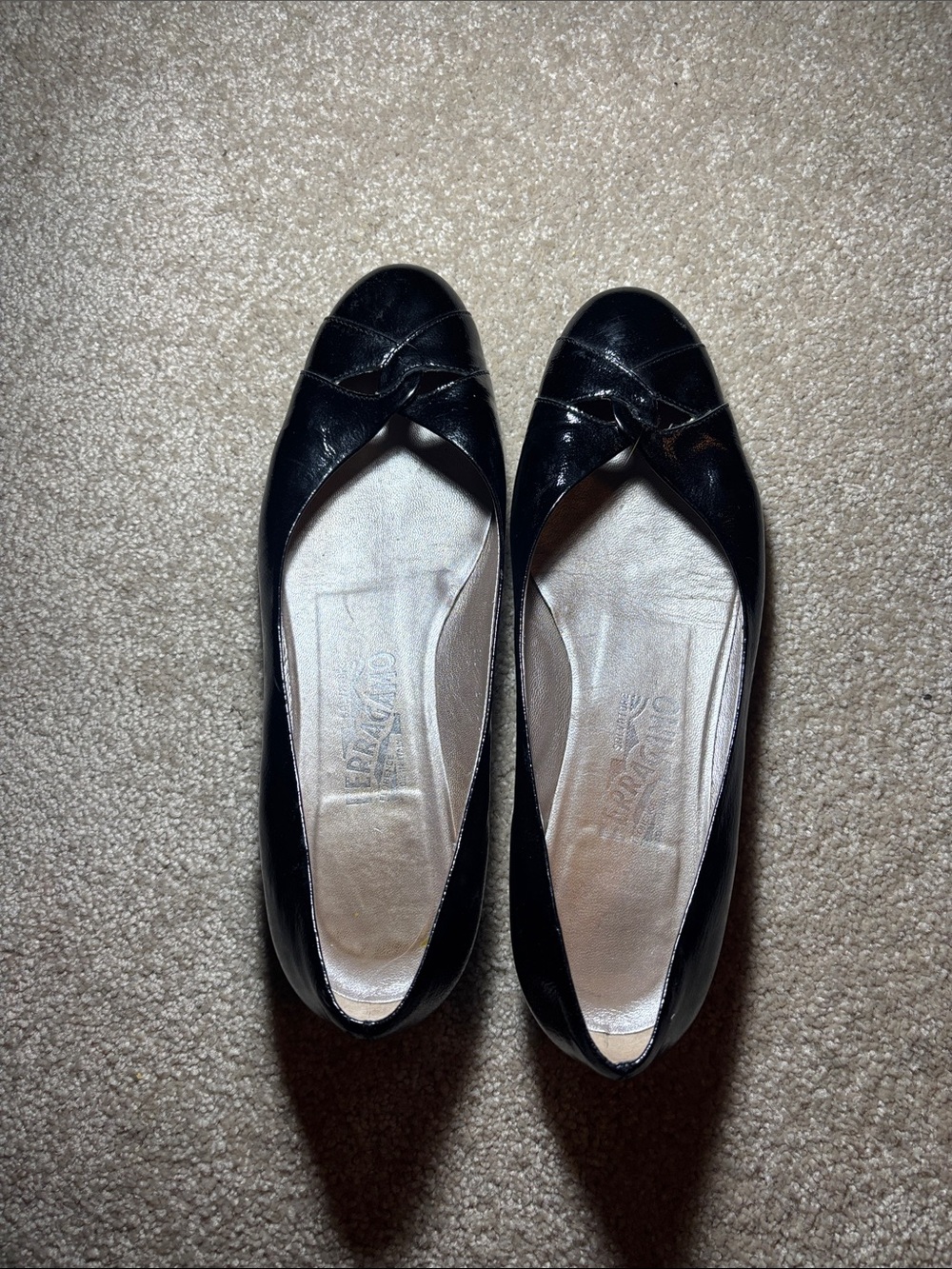 Ferragamo black flats
